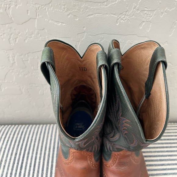 Ariat Mens 11D Heritage Stockman Cedar/ Green - Picture 3 of 8